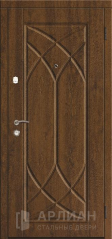 Фото «Входная дверь с отделкой орех и тонированным зеркалом №58»