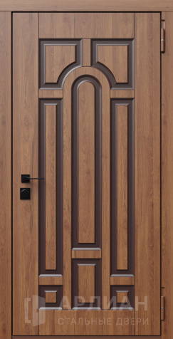 Фото «Входная парадная дверь с отделкой беленый дуб №654»