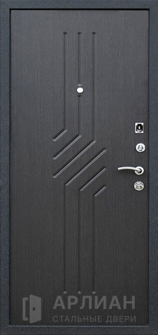 Фото №2 «Квартирная дверь с покрытием софт-тач в цвете графит внутри №24»